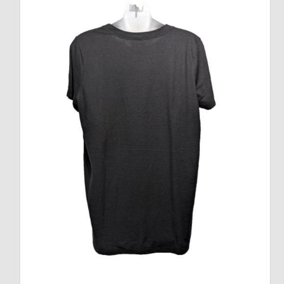 NWOT Torrid Too Sober For This Slim Fit Crew Tee Black Size 00 (Medium) - Picture 2 of 2